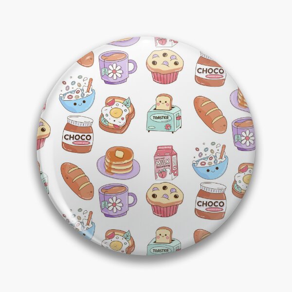 Item preview, Perfect Breakfast Kawaii Illustration, Set of 9 Cute Kawaii Designs designed and sold by OFMdesigns.
