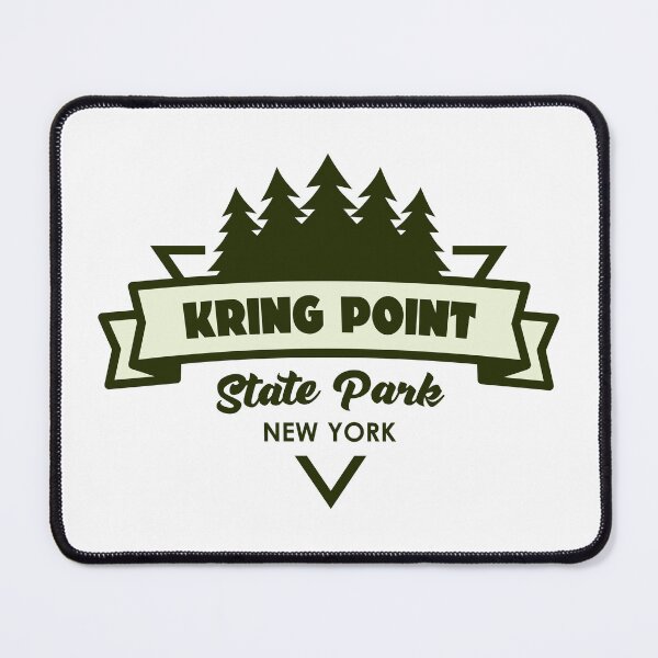 Item preview, Kring Point State Park New York Trees And Ribbon designed and sold by bivenart.