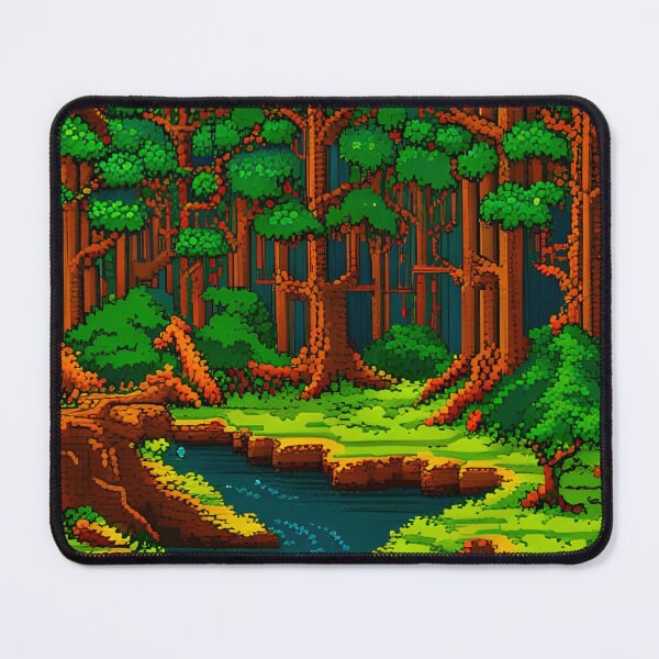 Item preview, Dense wild forest pixel art designed and sold by brandway.