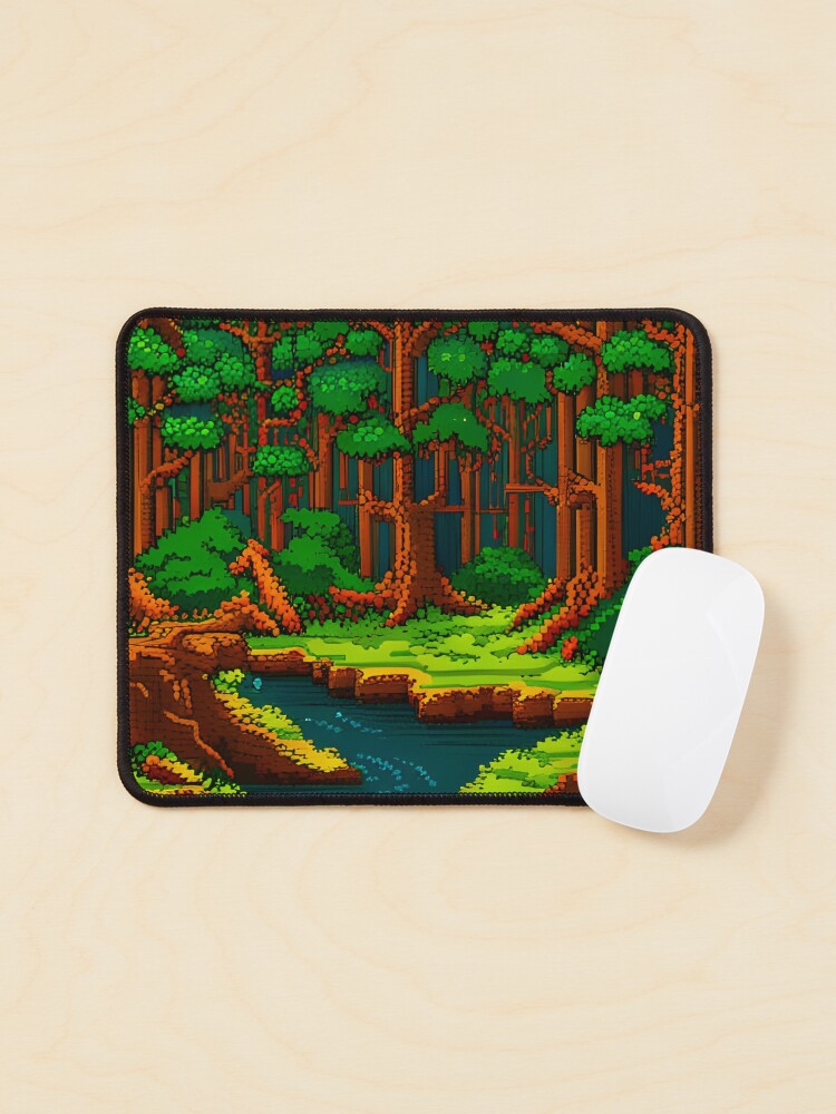 Dense wild forest pixel art Sticker for Sale by brandway