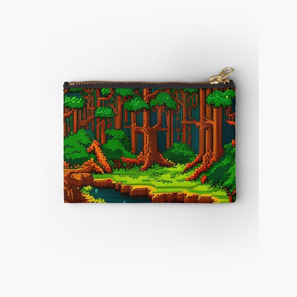 Item preview, Dense wild forest pixel art designed and sold by brandway.