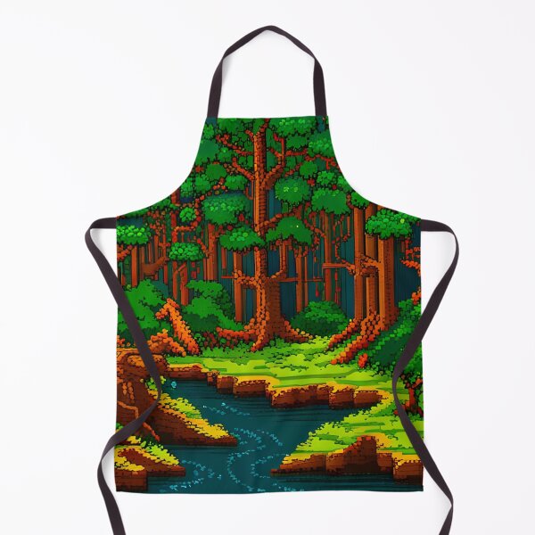 Item preview, Dense wild forest pixel art designed and sold by brandway.
