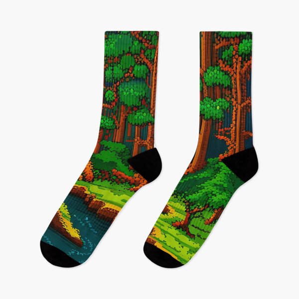 Item preview, Dense wild forest pixel art designed and sold by brandway.