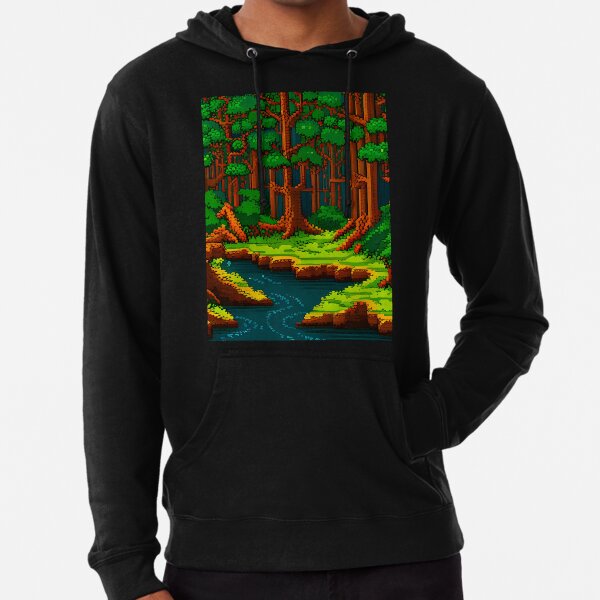 Dense wild forest pixel art Sticker for Sale by brandway