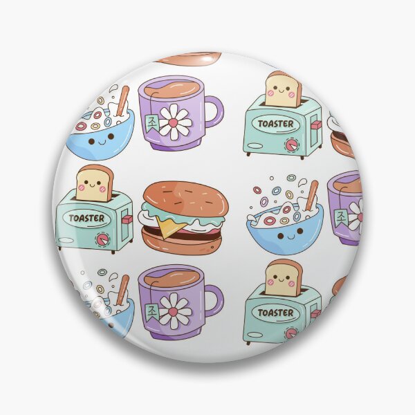 Item preview, Perfect Breakfast Kawaii Illustration, Set of 4 Cute Kawaii Designs designed and sold by OFMdesigns.