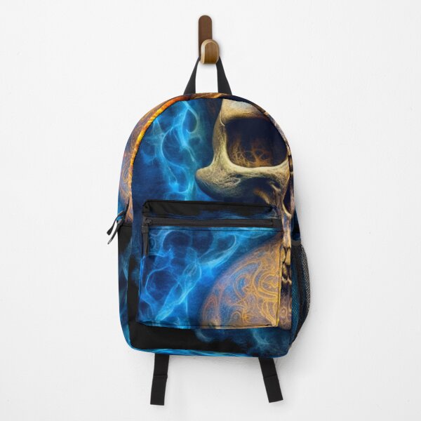 Item preview, blue flaming skull designed and sold by Bohabaz.