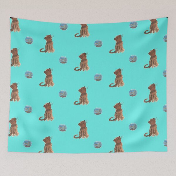 Item preview, Kitty Sees Three Fishes  designed and sold by QWERTYvsDVORAK.