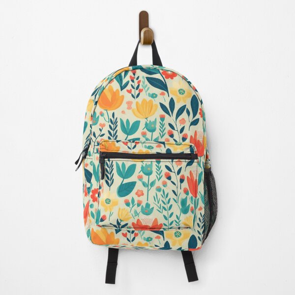 Item preview, Yellow and red flower pattern, on a yellow background designed and sold by Arti_choke.