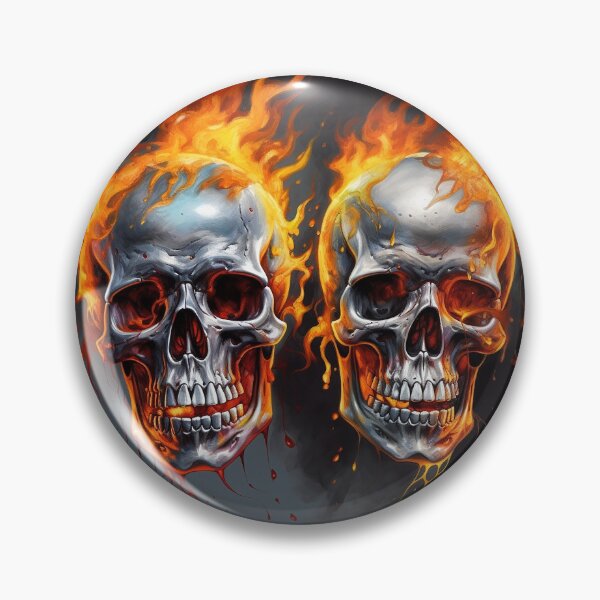 Item preview, Flaming Skulls designed and sold by BandanaMontana.