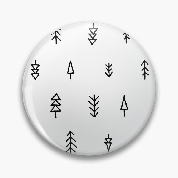 Item preview, Minimalist Tree Pattern (black/white) designed and sold by Design Minds Boutique.