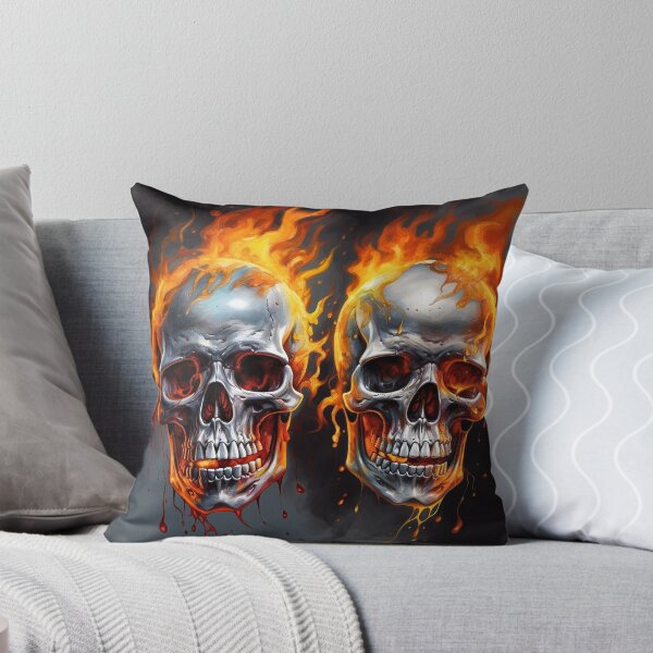 Item preview, Flaming Skulls designed and sold by BandanaMontana.