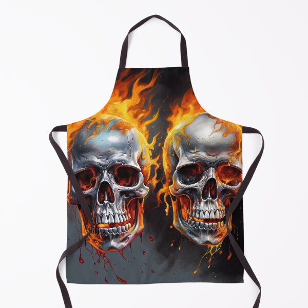 Item preview, Flaming Skulls designed and sold by BandanaMontana.