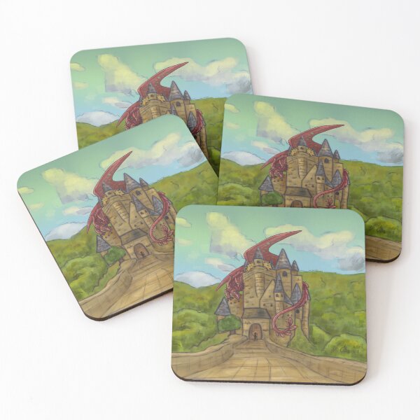 Item preview, Red dragon Guarding Castle designed and sold by Skyraider20.