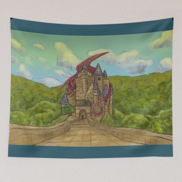Item preview, Red dragon Guarding Castle designed and sold by Skyraider20.