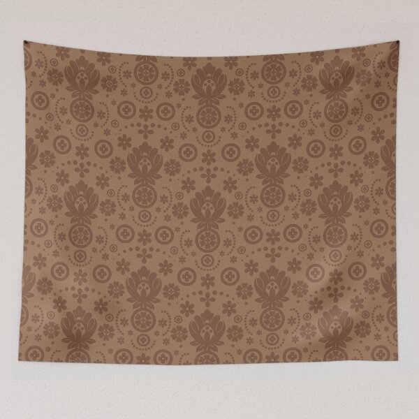 Item preview, Floral Eyelet Lace Pattern - Brown designed and sold by SilverPegasus.