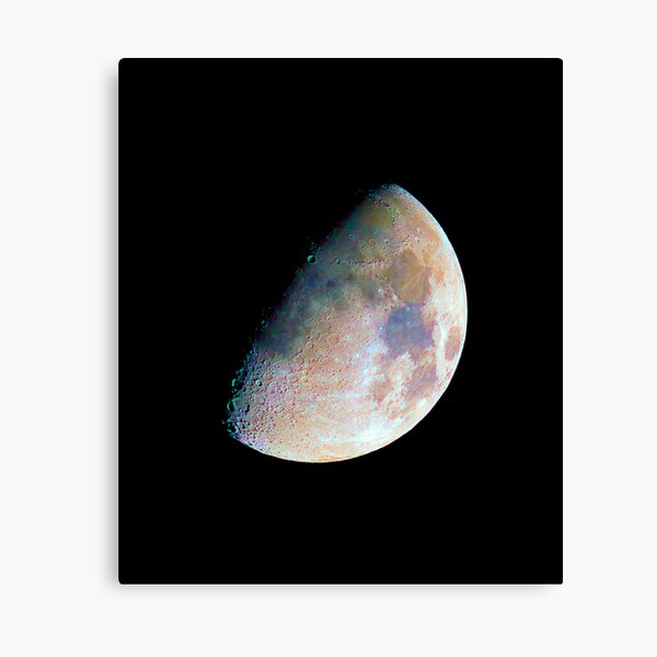 The moon in colour Canvas Print