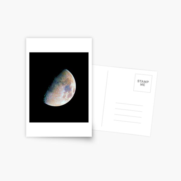 The moon in colour Postcard