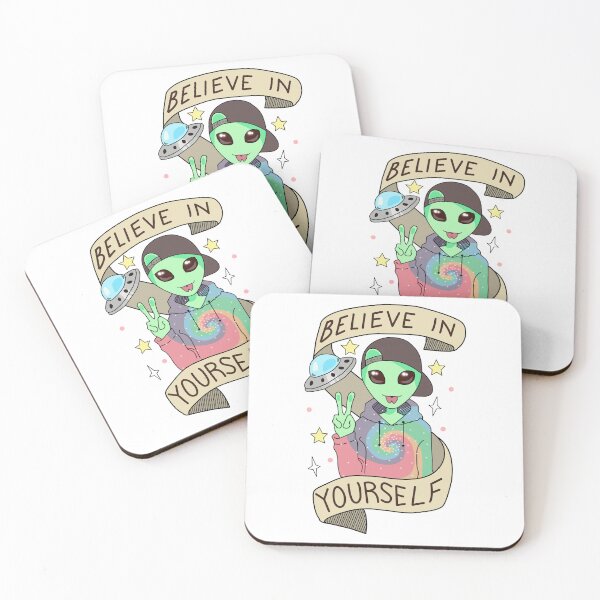 Item preview, Alien design "Believe in yourself" designed and sold by Dart Studio.