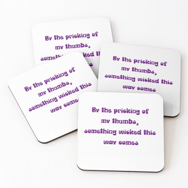 Item preview, Macbeth's Omen - Shakespeare Quote Design designed and sold by wordartistry.
