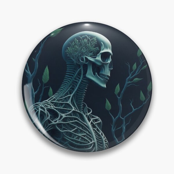 Item preview, Bones and Botany BioMech Fusion: A Cyberpunk Symphony" designed and sold by shashtopia.