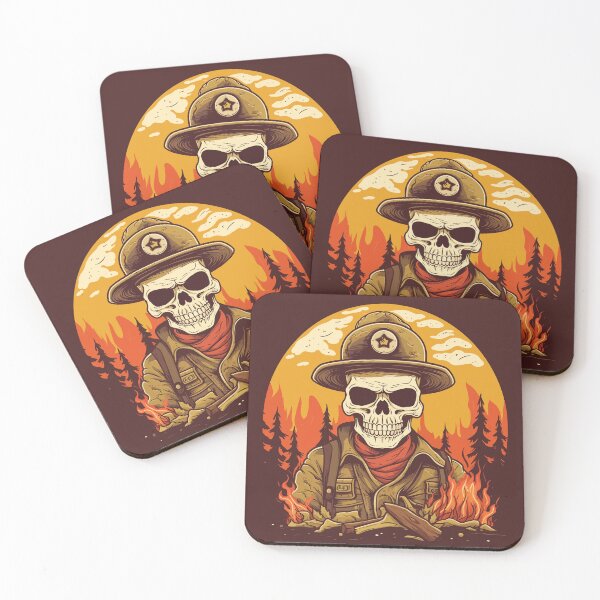 Item preview, Skull Firefighter in a Wildfire designed and sold by ChelaDesigns.