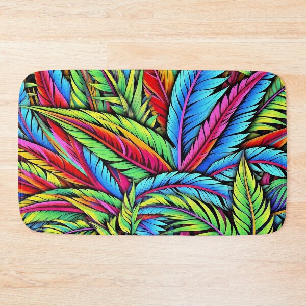 Item preview, Abstract Leafs Colorful Doodle Pattern designed and sold by Desfix.