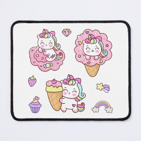 Item preview, Cute Unicorn Hug Cloud Sweet Dream, Funny Unicorn in Ice Cream, Beautiful Unicorn Hug Giant Ice Cream - Set of 3 with Bonuses designed and sold by OFMdesigns.