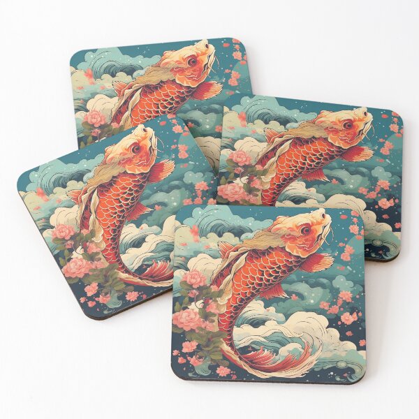 Item preview, Koi Fish Oriental Illustration designed and sold by TPhanDesign.