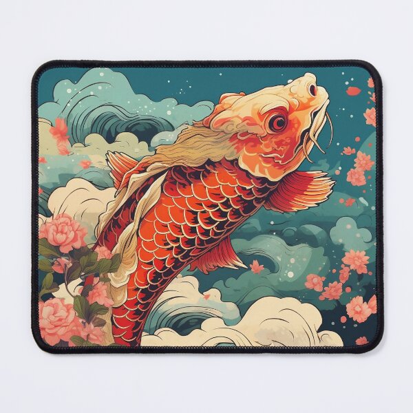 Item preview, Koi Fish Oriental Illustration designed and sold by TPhanDesign.