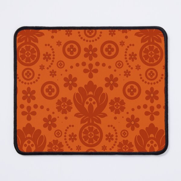 Item preview, Floral Eyelet Lace Pattern - Burnt Orange designed and sold by SilverPegasus.