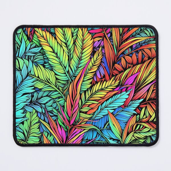 Item preview, Abstract Leafs Colorful Doodle Pattern designed and sold by Desfix.