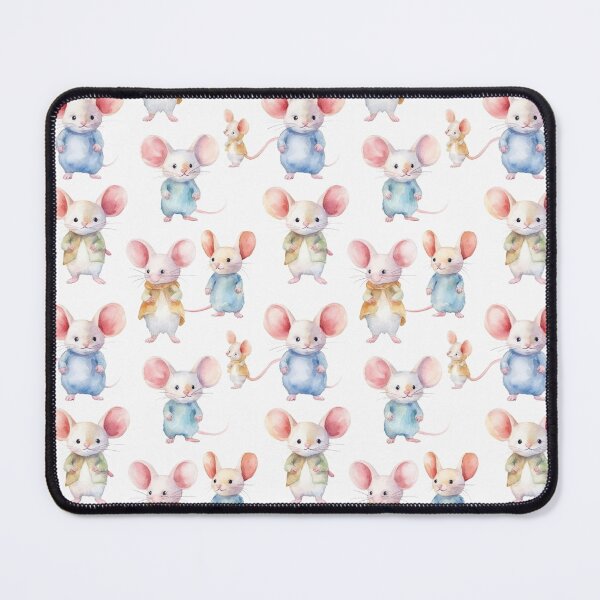 Item preview, Watercolor mice pattern designed and sold by petardera.