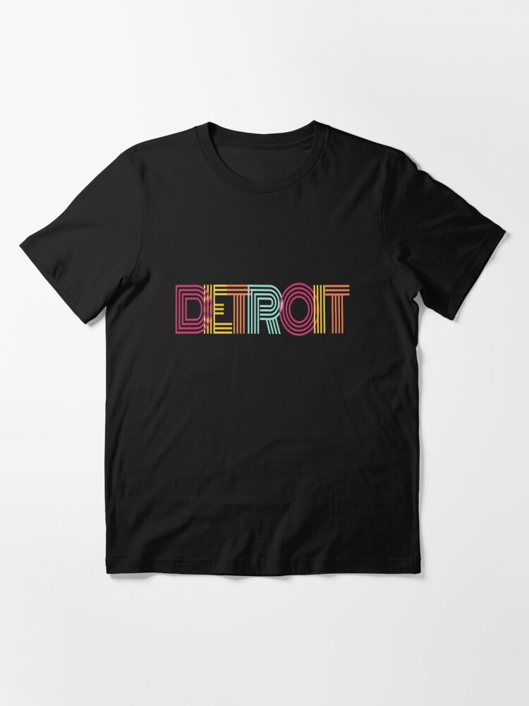 Detroit Colorful Modern Essential T-Shirt for Sale by weirdrelatives