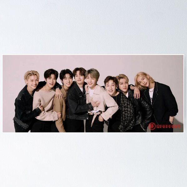 Item preview, 5 star Stray Kids ot8 outfits cute concept chocolate factory kpop boy group poster designed and sold by Kpop-Noona.