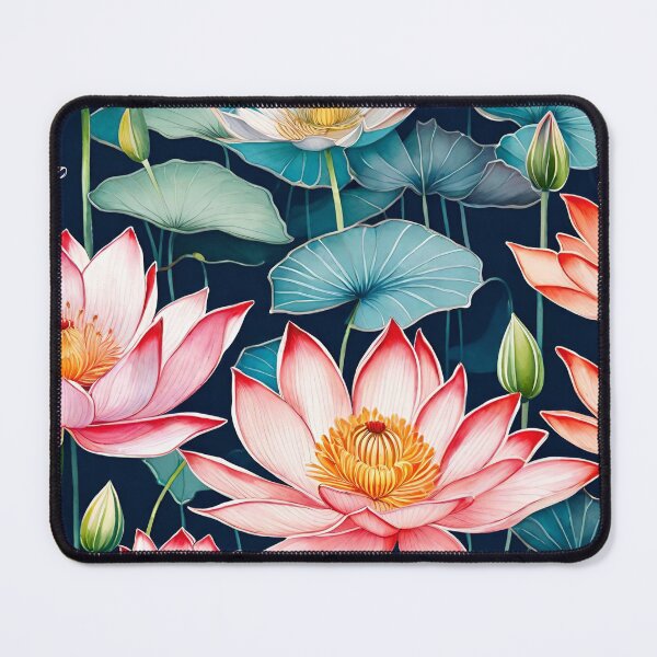 Item preview, Watercolor Lotus Pond designed and sold by ParadoxJane.