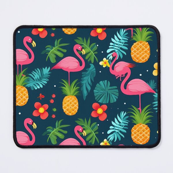 Item preview, Summer patterns with flamingos and pineapples designed and sold by SweetWhiskers.