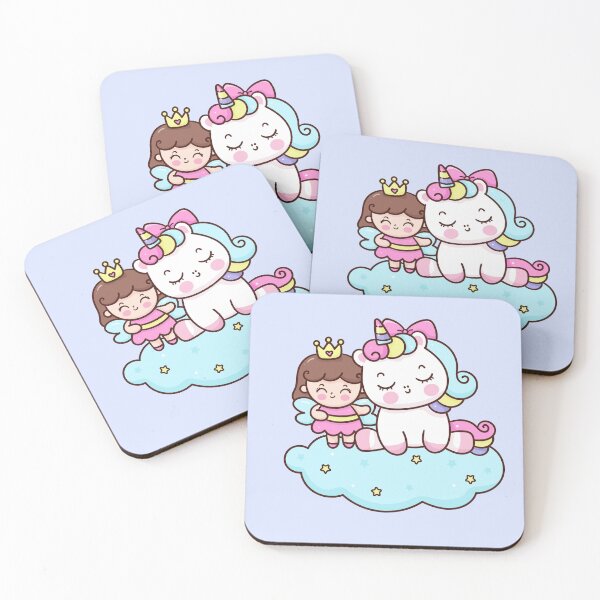 Item preview, Cute Unicorn Cartoon and The Beautiful Fairy Princess designed and sold by OFMdesigns.