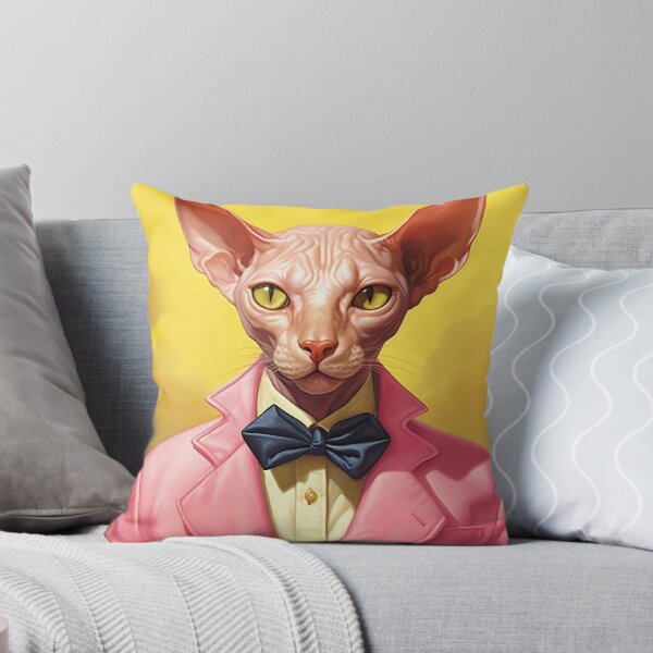 Item preview, Sphynx cat in a pink jacket and bow designed and sold by anytka.