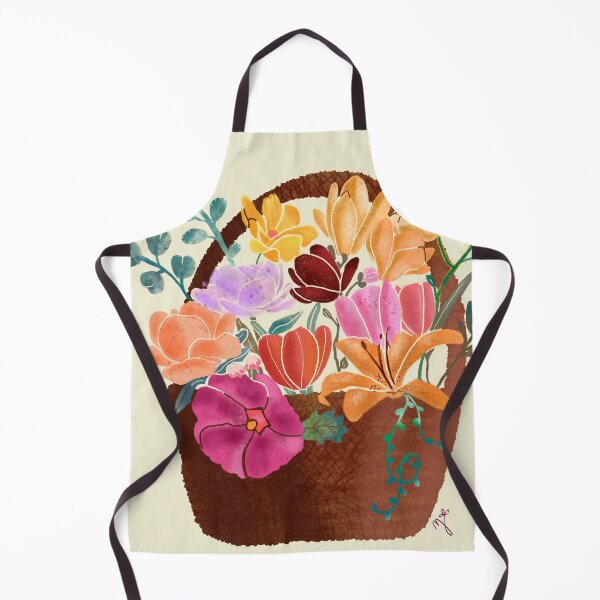 Item preview, A basket of spring flowers designed and sold by Artful Things.