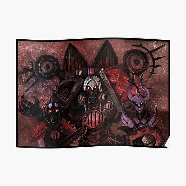 Fresque de Slaanesh 40k Poster