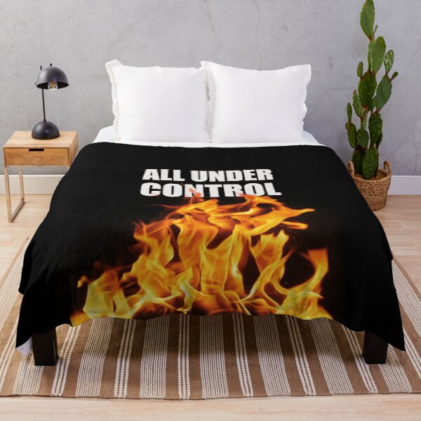 Item preview, It’s all under control flames funny stress humour designed and sold by SoulTrekking.