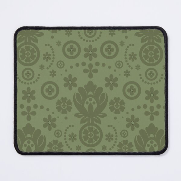Item preview, Floral Eyelet Lace Pattern - Olive Green designed and sold by SilverPegasus.