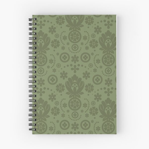 Item preview, Floral Eyelet Lace Pattern - Olive Green designed and sold by SilverPegasus.