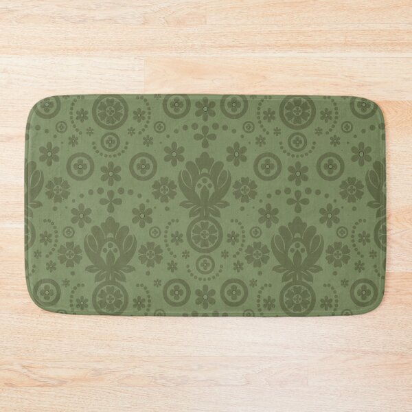 Item preview, Floral Eyelet Lace Pattern - Olive Green designed and sold by SilverPegasus.