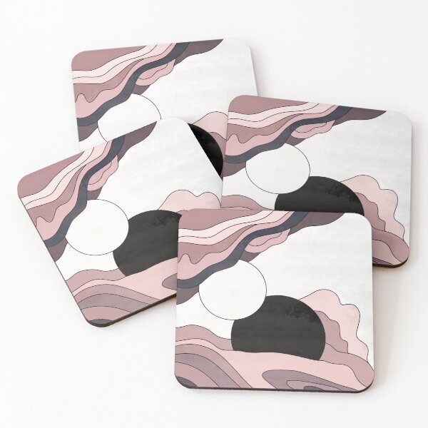 Item preview, Boho Celestial Beauty: Two Moons in Space Clouds Print designed and sold by Aesthetica-1.