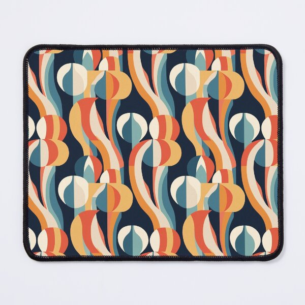 Item preview, Retro 70's Squigly Pattern Warm & Cool designed and sold by PatternPatty.