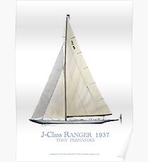 J-Class Ranger 1937, Tony Fernande Poster