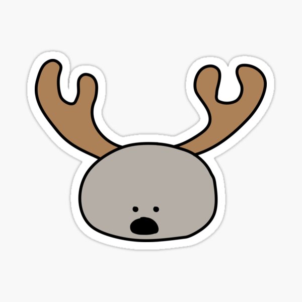 The Majestic Journeys of Erik the Moose and Friends Sticker