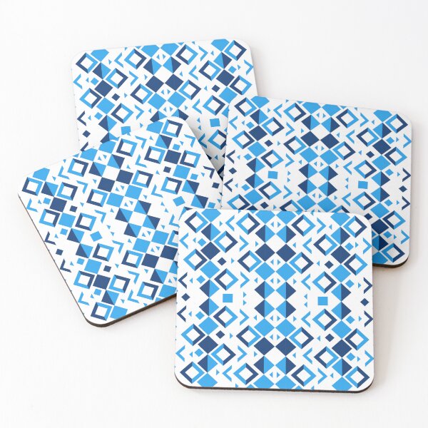 Item preview, Blue shape geometric pattern  designed and sold by NUSUSDREAM.
