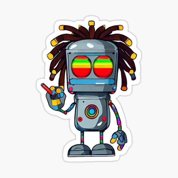 Bots Love Reggae Sticker